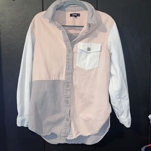 oversized button down